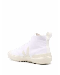 Baskets montantes blanches Veja