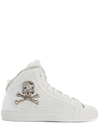 Baskets montantes blanches Philipp Plein