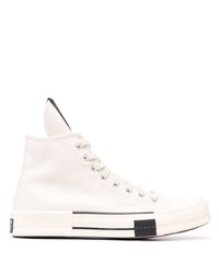 Baskets montantes blanches Rick Owens DRKSHDW