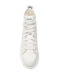 Baskets montantes blanches Diesel