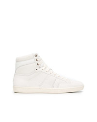 Baskets montantes blanches Saint Laurent