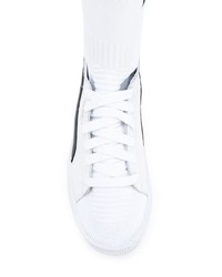 Baskets montantes blanches Puma