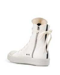 Baskets montantes blanches Rick Owens DRKSHDW