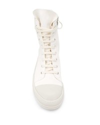 Baskets montantes blanches Rick Owens DRKSHDW