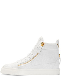 Baskets montantes blanches Giuseppe Zanotti