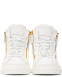 Baskets montantes blanches Giuseppe Zanotti