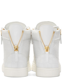 Baskets montantes blanches Giuseppe Zanotti