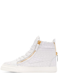 Baskets montantes blanches Giuseppe Zanotti