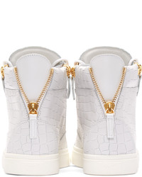 Baskets montantes blanches Giuseppe Zanotti