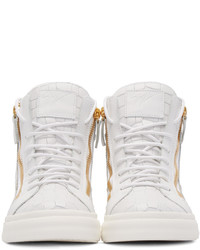 Baskets montantes blanches Giuseppe Zanotti