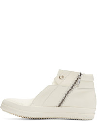 Baskets montantes blanches Rick Owens