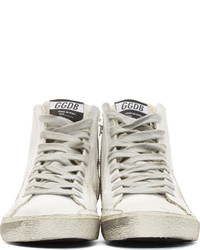 Baskets montantes blanches Golden Goose