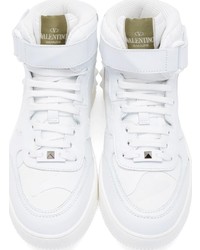 Baskets montantes blanches Valentino