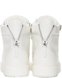 Baskets montantes blanches Giuseppe Zanotti