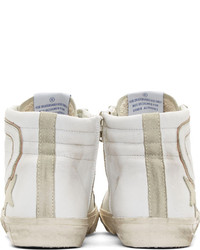 Baskets montantes blanches Golden Goose