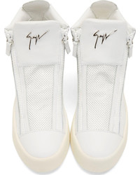 Baskets montantes blanches Giuseppe Zanotti