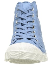 Baskets montantes bleu clair Bensimon