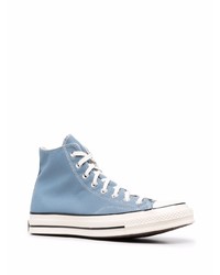 Baskets montantes bleu clair Converse