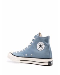 Baskets montantes bleu clair Converse