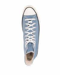 Baskets montantes bleu clair Converse