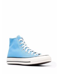 Baskets montantes bleu clair Converse