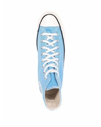 Baskets montantes bleu clair Converse