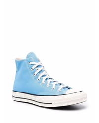 Baskets montantes bleu clair Converse