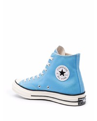 Baskets montantes bleu clair Converse