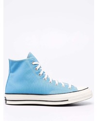 Baskets montantes bleu clair Converse