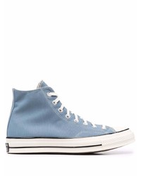 Baskets montantes bleu clair Converse