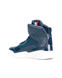 Baskets montantes bleu marine Philipp Plein