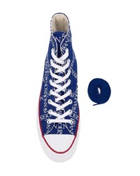 Baskets montantes bleu marine Converse X JW Anderson