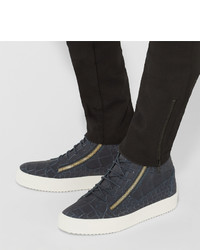 Baskets montantes bleu marine Giuseppe Zanotti