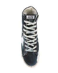 Baskets montantes bleu marine Golden Goose Deluxe Brand