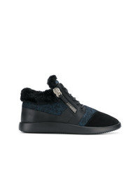 Baskets montantes bleu marine Giuseppe Zanotti Design