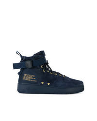 Baskets montantes bleu marine Nike