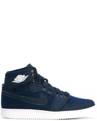 Baskets montantes bleu marine Nike