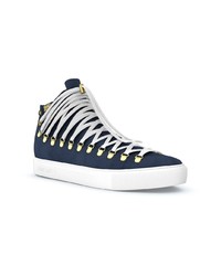 Baskets montantes bleu marine SWEA