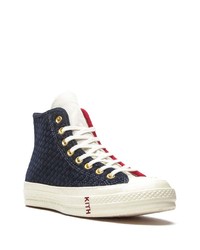 Baskets montantes bleu marine Converse