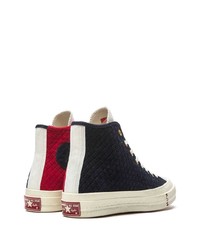 Baskets montantes bleu marine Converse