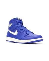 Baskets montantes bleues Nike