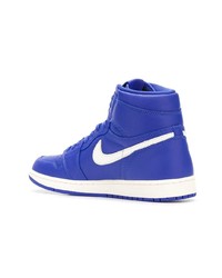 Baskets montantes bleues Nike