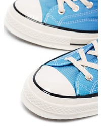 Baskets montantes bleues Converse