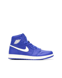 Baskets montantes bleues Nike