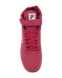 Baskets montantes bordeaux Fila