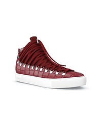 Baskets montantes bordeaux Swear