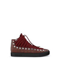 Baskets montantes bordeaux Swear