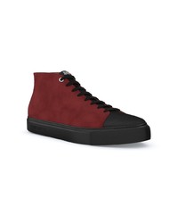 Baskets montantes bordeaux Swear