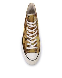 Baskets montantes camouflage marron Converse