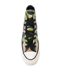 Baskets montantes camouflage olive Converse